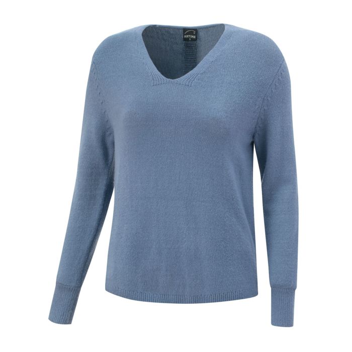 Image of Artime Kuscheliger Pullover im Wohlfühl-Style, graublau meliert bei Lehner Versand Schweiz