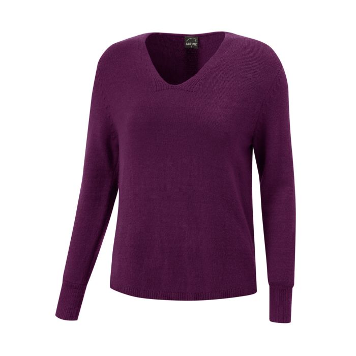 Image of Artime Kuscheliger Pullover im Wohlfühl-Style, violett bei Lehner Versand Schweiz