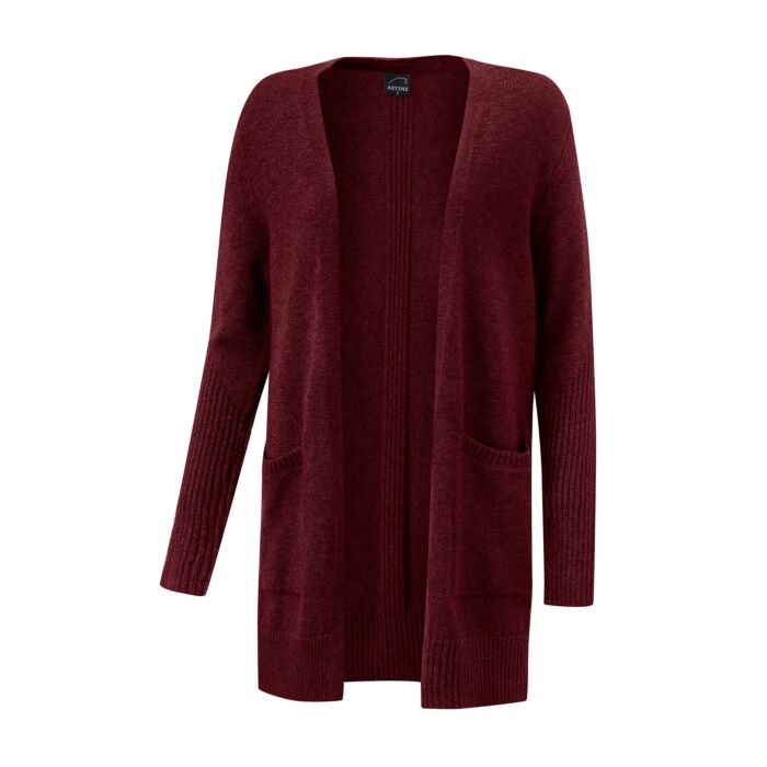 Longcardigan mit Ripp-Effekt
