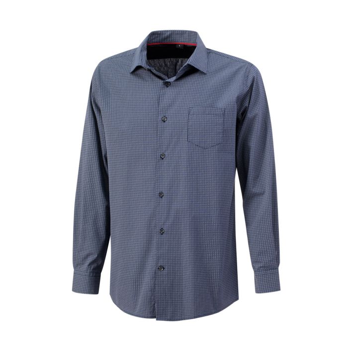 Image of Artime Bügelfreies Langarmhemd mit Muster, schwarz, 37/38 bei Lehner Versand Schweiz