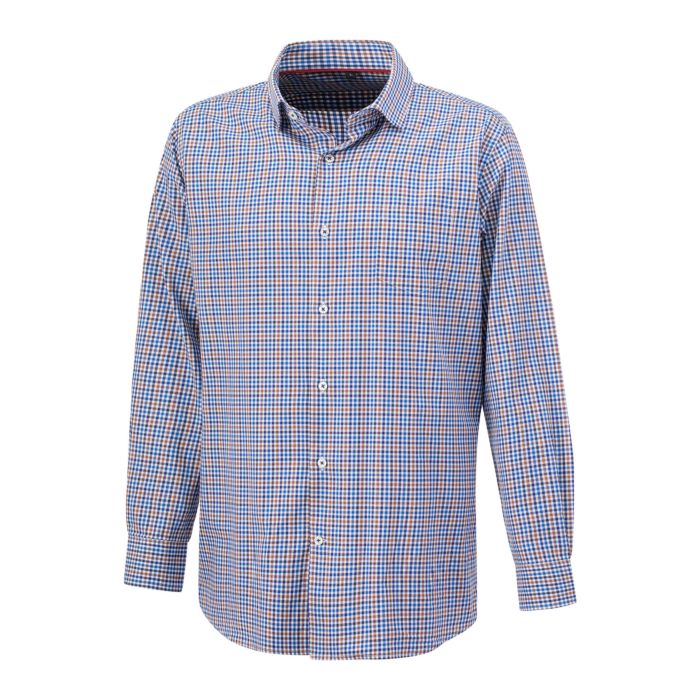 Image of Artime Bügelfreies Karohemd langarm, blau, 39/40 bei Lehner Versand Schweiz