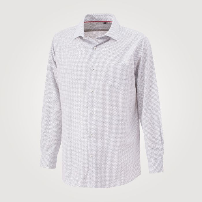 Image of Artime Langarmhemd bedruckt, weiss-blau, 37/38 bei Lehner Versand Schweiz