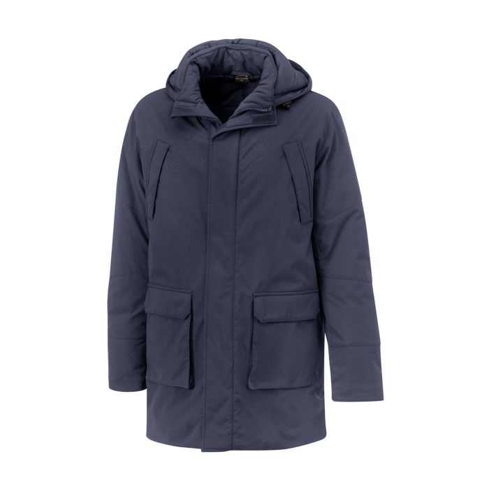 Image of Artime Warme Herren-Lang-Jacke mit Kapuze, marine, XL bei Lehner Versand Schweiz