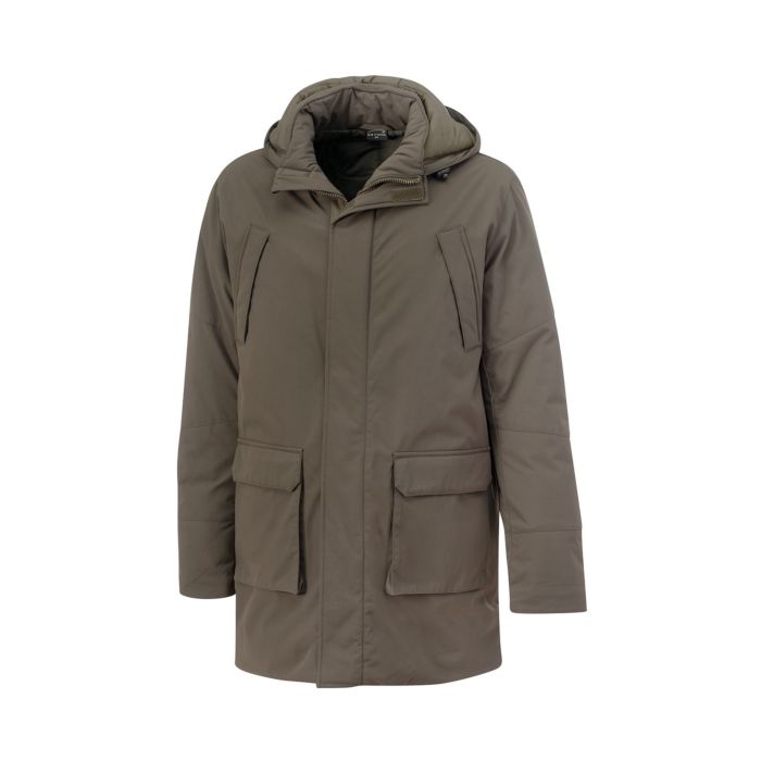 Image of Artime Warme Herren-Lang-Jacke mit Kapuze, olive, Xxxl bei Lehner Versand Schweiz