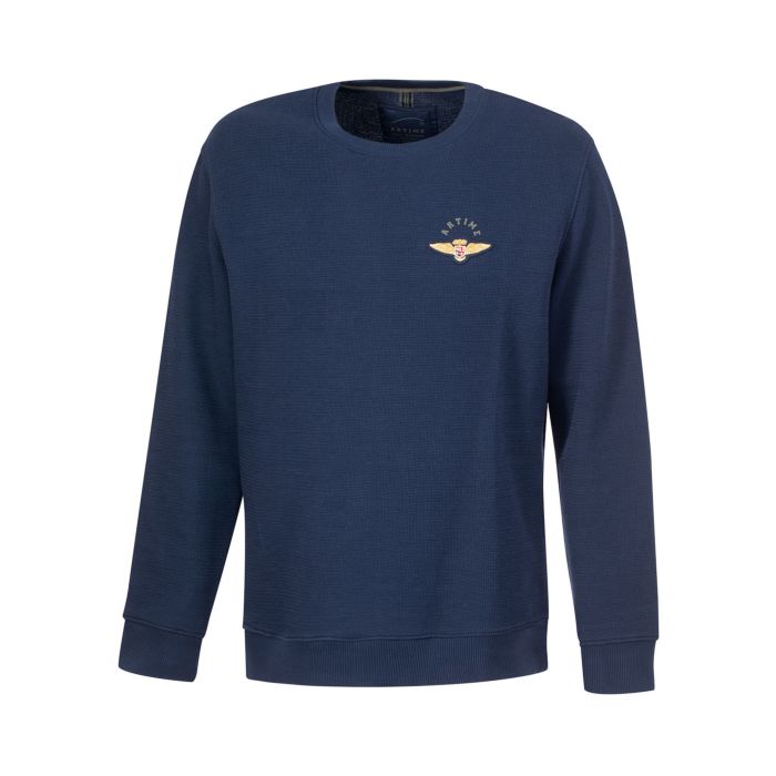 Image of Artime Lässiges Sweatshirt mit Aufnäher, marine, XL bei Lehner Versand Schweiz