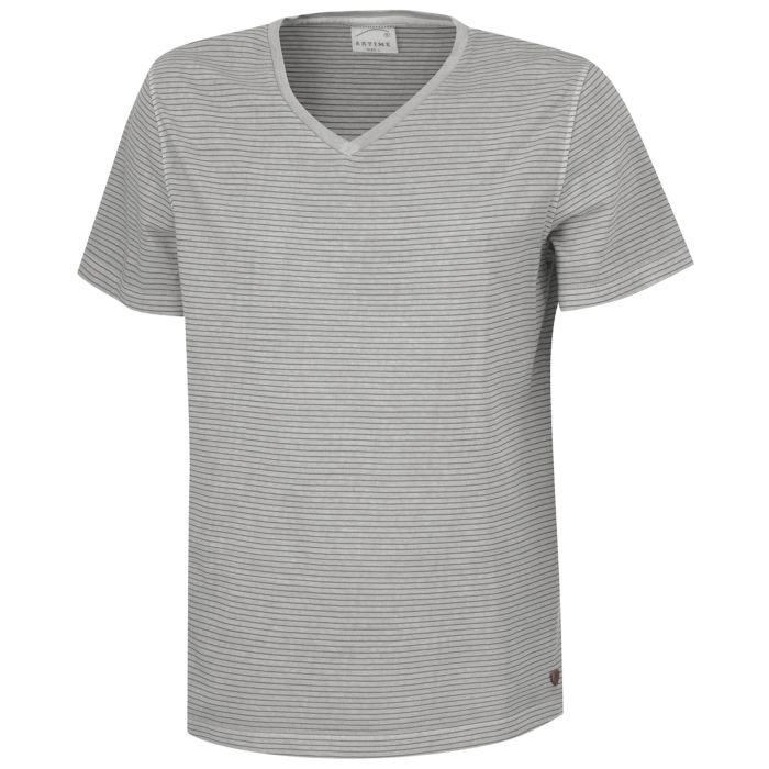 Image of Artime T-Shirt Herren gestreift, grau bei Lehner Versand Schweiz