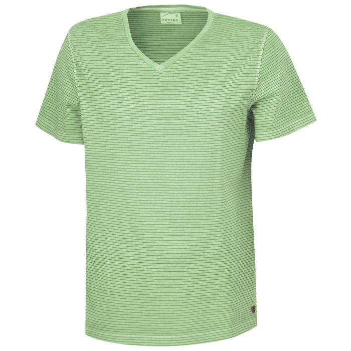 Image of Artime T-Shirt Herren gestreift, hellgrün bei Lehner Versand Schweiz