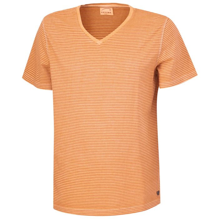 Image of Artime T-Shirt Herren gestreift, orange, XL bei Lehner Versand Schweiz