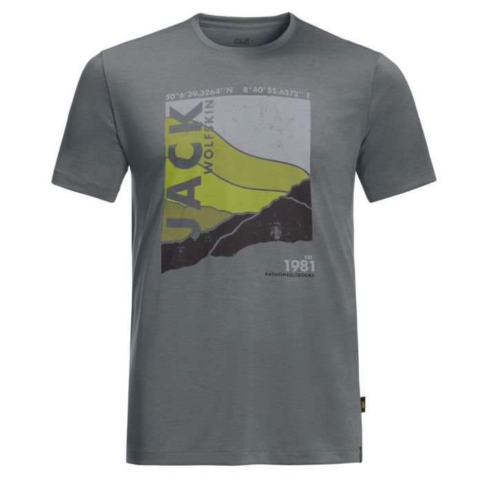 Image of Jack Wolfskin Herren T-Shirt, grau, M bei Lehner Versand Schweiz