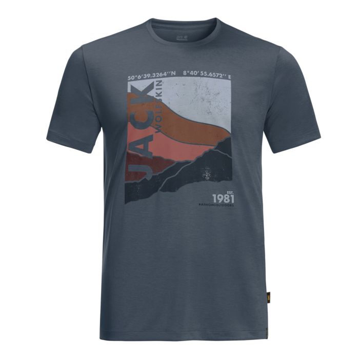 Image of Jack Wolfskin Herren T-Shirt, dunkelblau, M bei Lehner Versand Schweiz