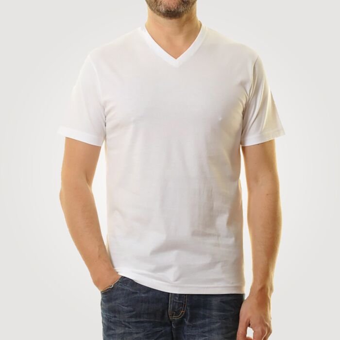 Ragman T-Shirt im DUO-Pack mit V-Ausschnitt