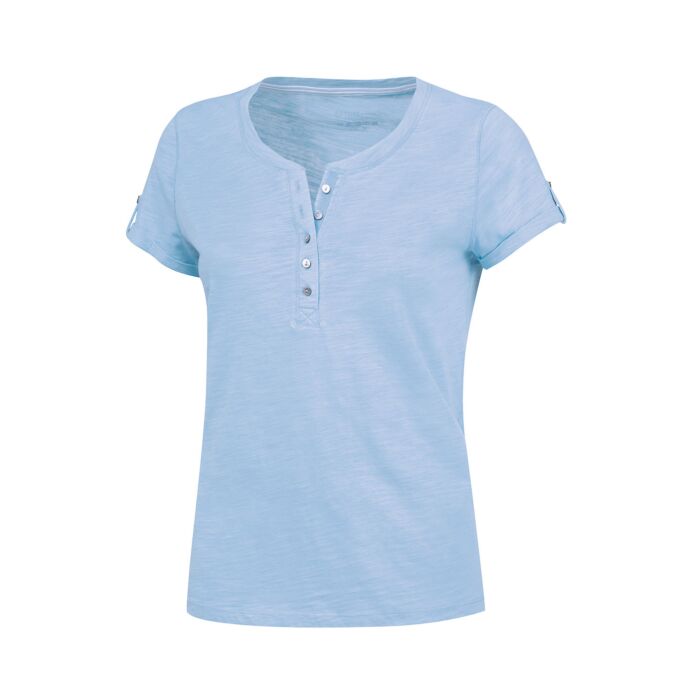 T-Shirt mit Knopfleiste