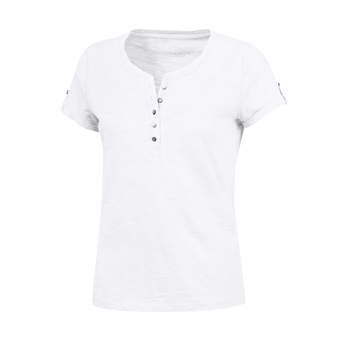T-Shirt mit Knopfleiste