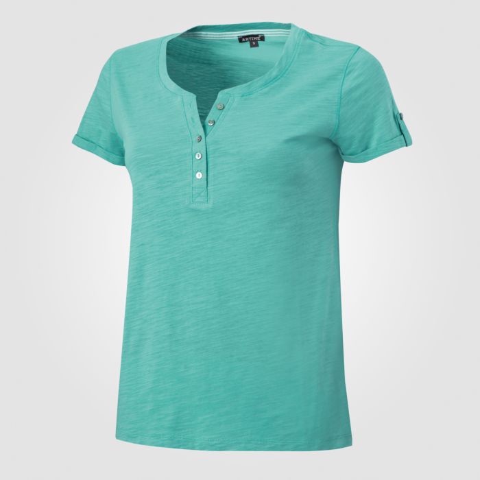 Image of Artime T-Shirt mit Knopfleiste, mint, XXL bei Lehner Versand Schweiz