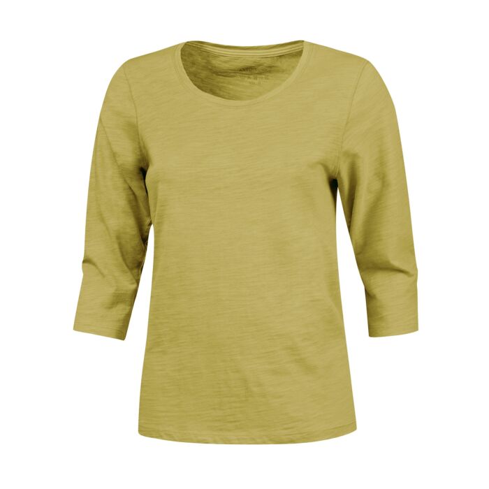 Basic 3/4 Arm Shirt Flammgarn-Optik