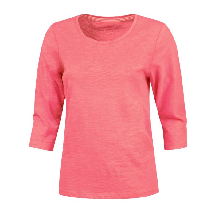 Basic 3/4 Arm Shirt Flammgarn-Optik