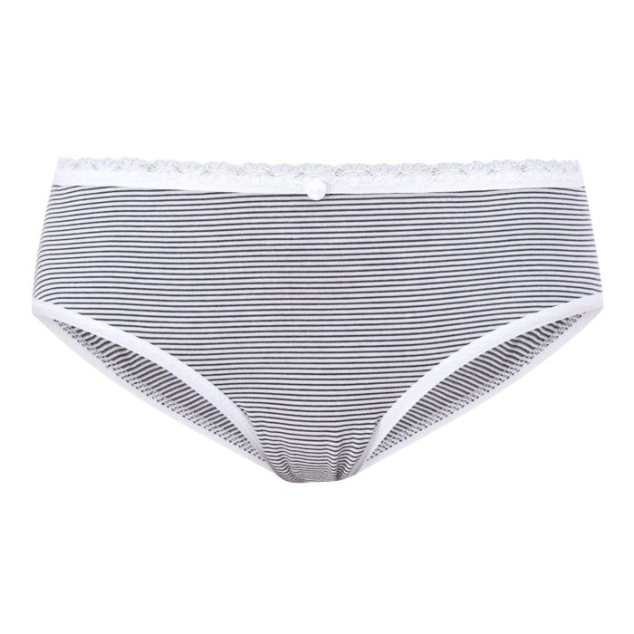 Image of Damen Slip aus Bambus-Material, marine-weiss, 42 bei Lehner Versand Schweiz