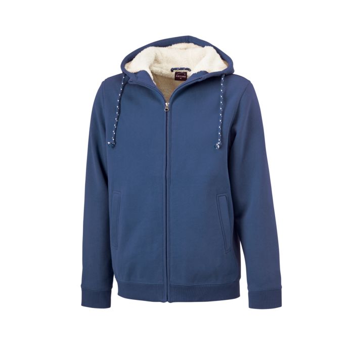 Image of Artime Kapuzen-Sweatjacke mit Teddyfleece, dunkelblau bei Lehner Versand Schweiz