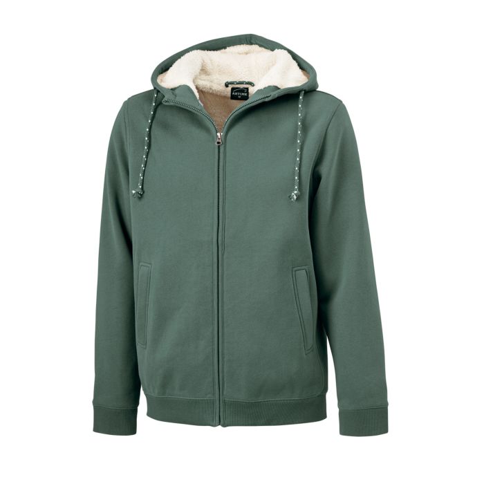 Image of Artime Kapuzen-Sweatjacke mit Teddyfleece, salbei, Xxxl bei Lehner Versand Schweiz