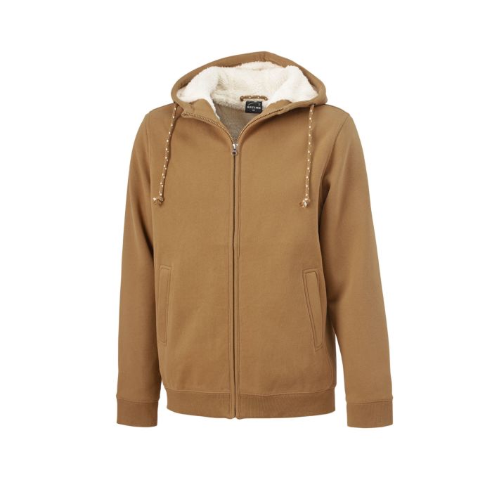 Image of Artime Kapuzen-Sweatjacke mit Teddyfleece, camel, Xxxl bei Lehner Versand Schweiz