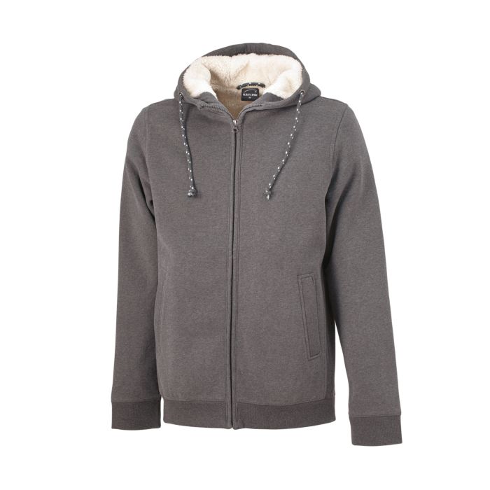 Image of Artime Kapuzen-Sweatjacke mit Teddyfleece, anthrazit bei Lehner Versand Schweiz