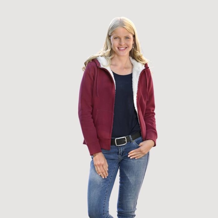 Veste sweat doublée de polaire épaisse