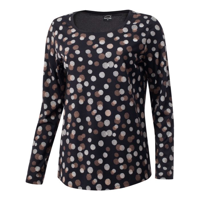 Image of Artime Langarm Shirt bedruckt, schwarz bei Lehner Versand Schweiz