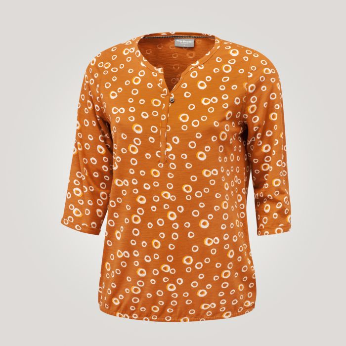 Image of Miss Beverly Bedrucktes 3/4 Arm Shirt, camel bei Lehner Versand Schweiz