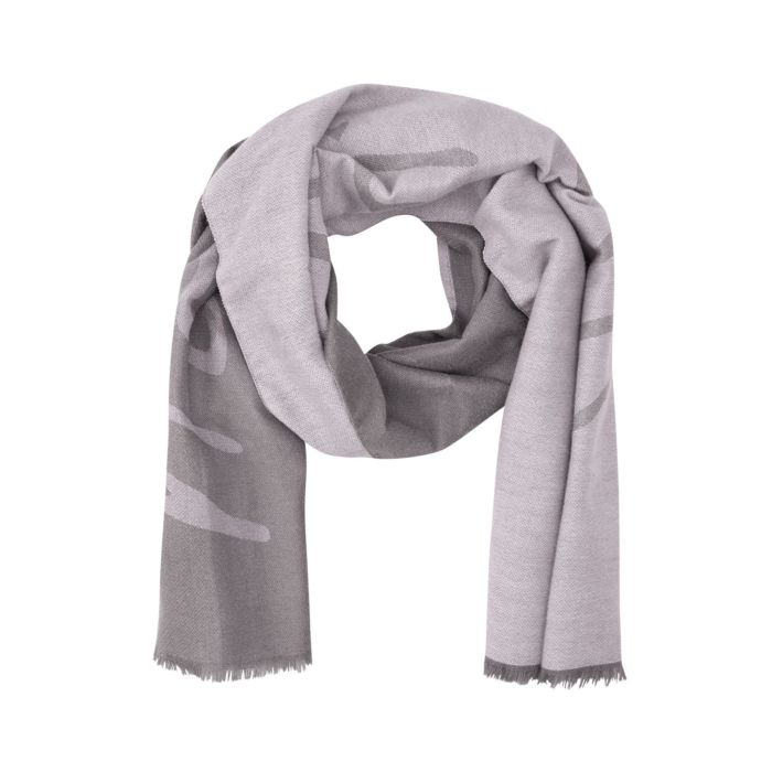 Image of Jaquard-Schal mit Schriftzug, grau bei Lehner Versand Schweiz