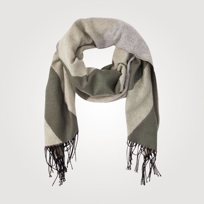 Image of Schal mit breiten Streifen, grün bei Lehner Versand Schweiz