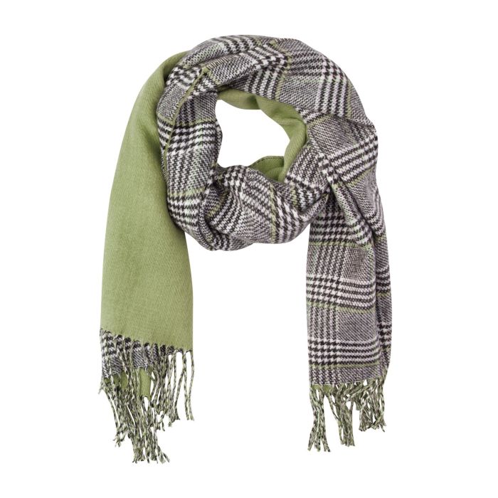 Image of Elegant karierter Damenschal kiwi bei Lehner Versand Schweiz