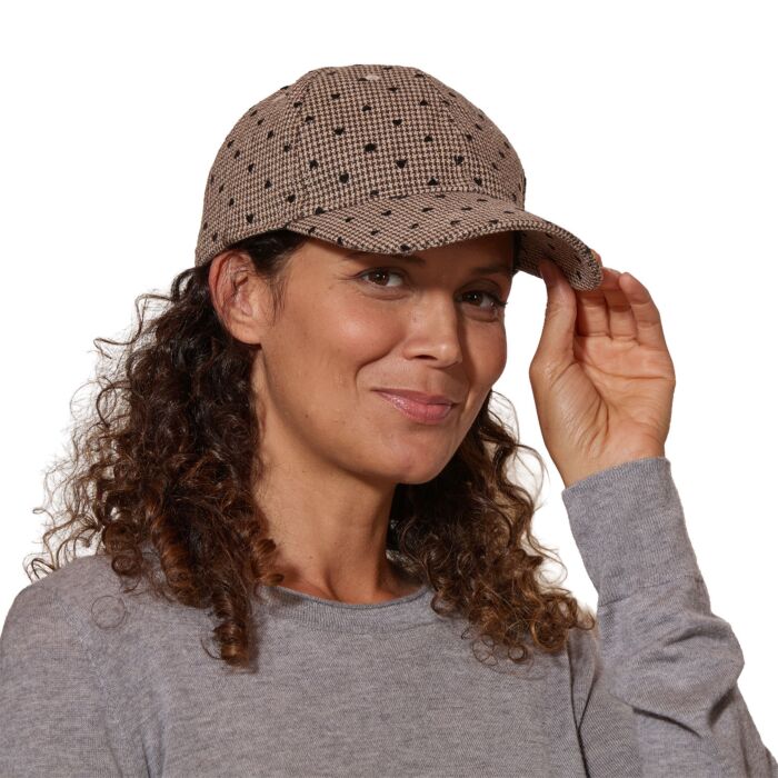 Kappe mit Herzen für Damen