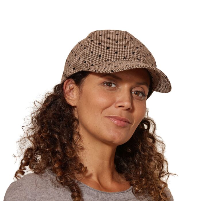 Kappe mit Herzen für Damen