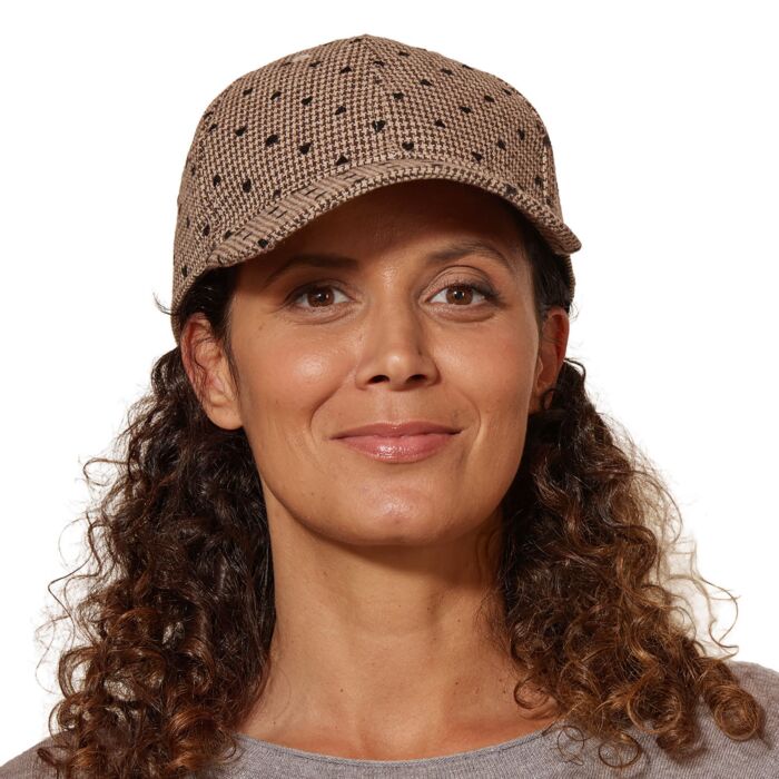 Kappe mit Herzen für Damen