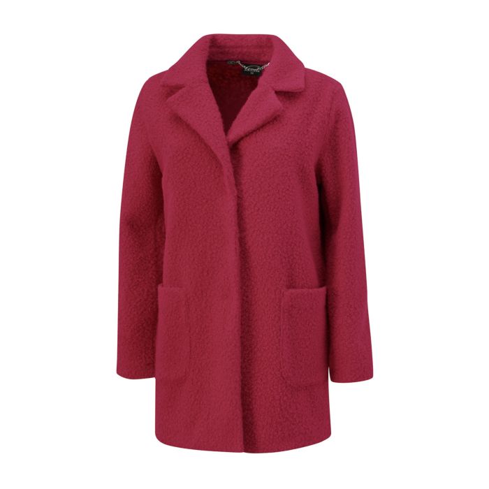 Image of Artime Teddy-Kurzmantel leicht oversized, bordeaux, 40 bei Lehner Versand Schweiz
