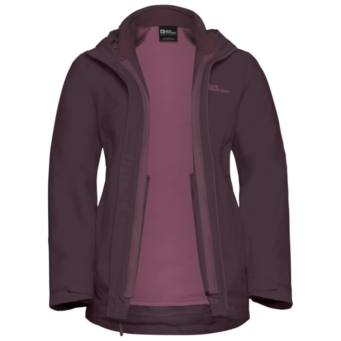 Wolfskin Damen Jack Wolfskin In Jacken ROTWAND 3IN1 JKT W Graphite