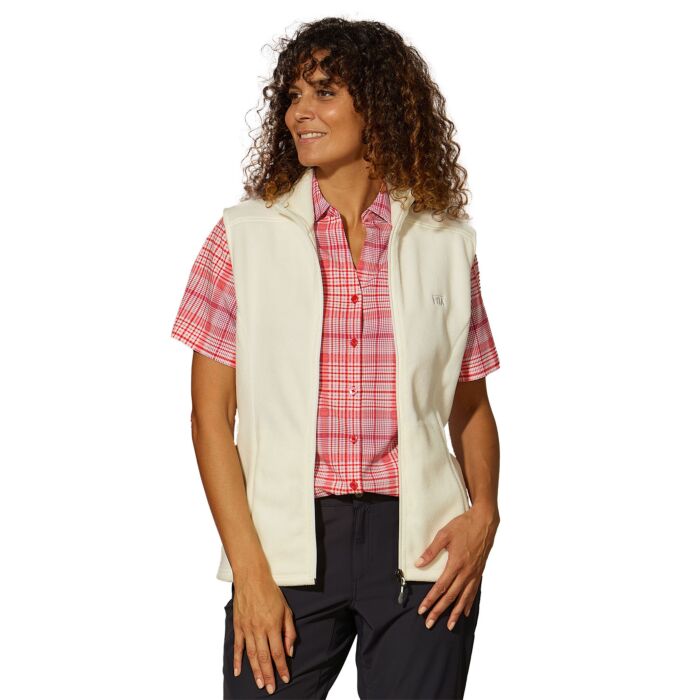 Fleece-Gilet Damen mit Stehkragen
