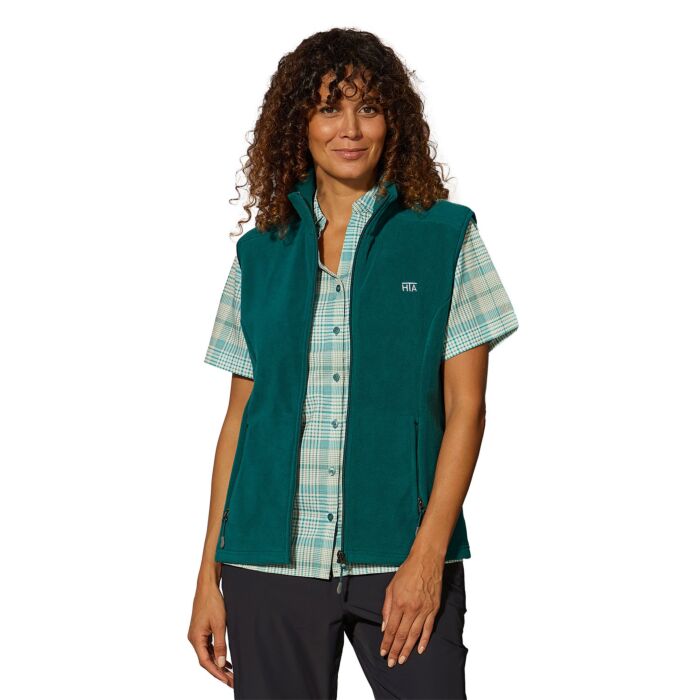 Fleece-Gilet Damen mit Stehkragen