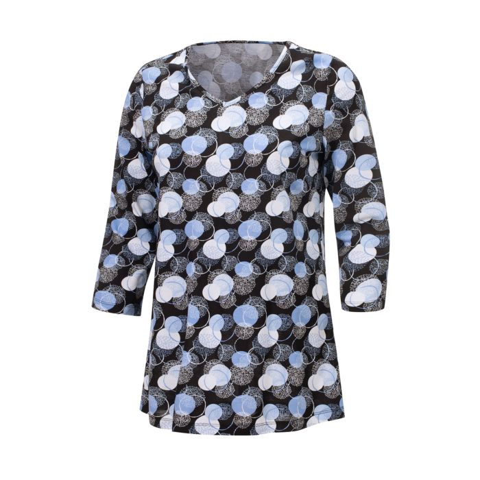 Image of Longshirt mit Allover-Print von Artime, blau, XS bei Lehner Versand Schweiz