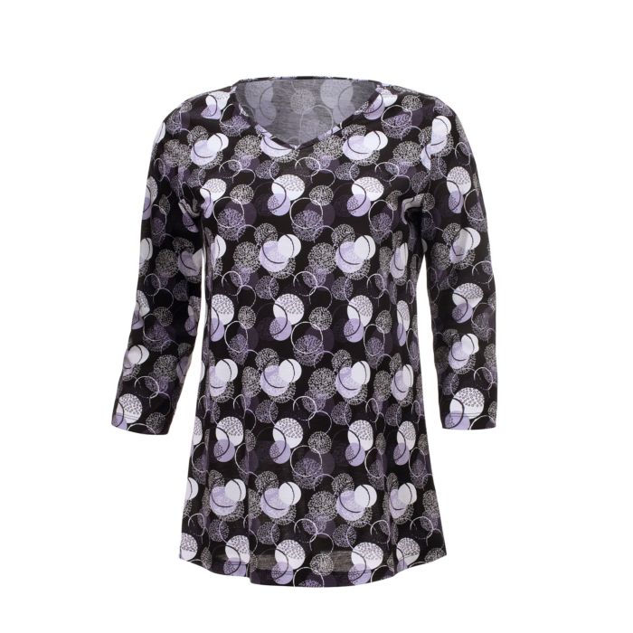 Image of Longshirt mit Allover-Print von Artime, violett, XL bei Lehner Versand Schweiz