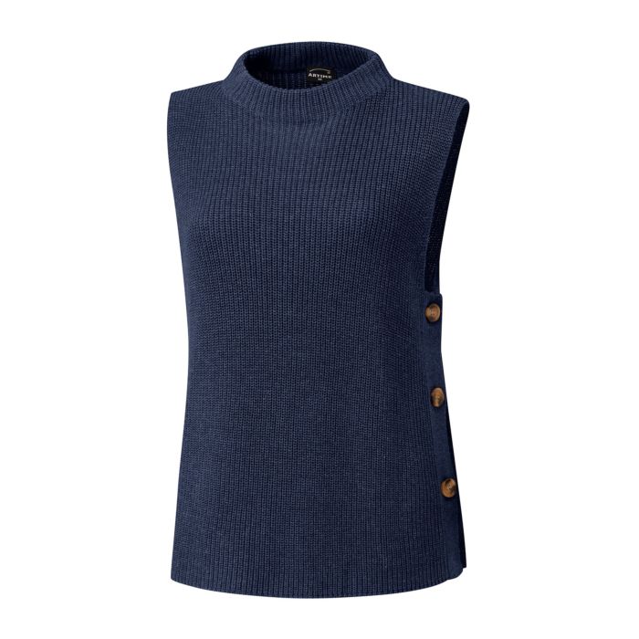 Image of Artime Pullunder mit seitlichem Knopfverschluss, marine, XS bei Lehner Versand Schweiz