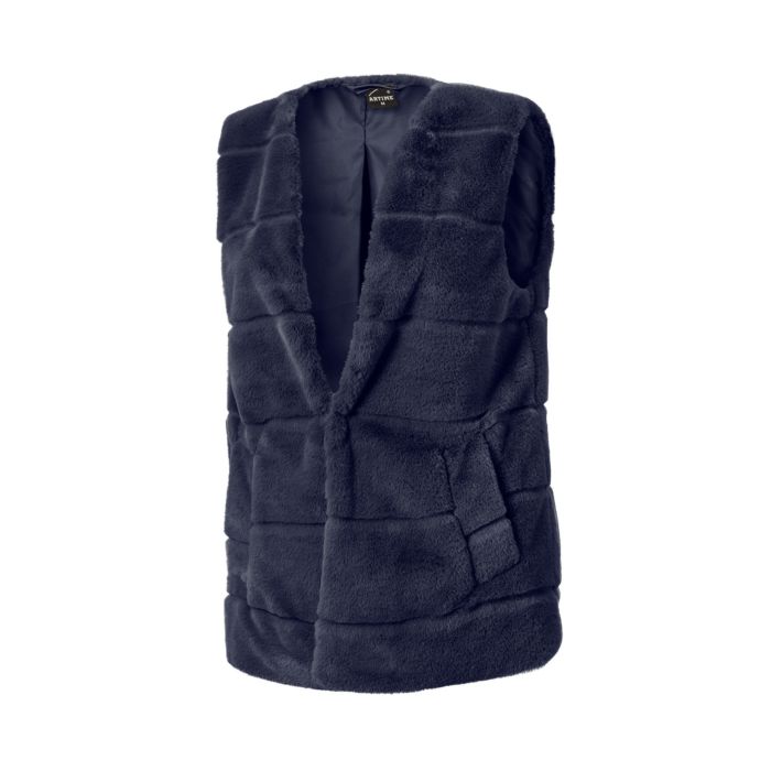 Image of Flauschige Trendweste von Artime, marine, XS bei Lehner Versand Schweiz