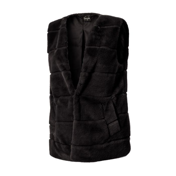 Image of Flauschige Trendweste von Artime, schwarz, XS bei Lehner Versand Schweiz