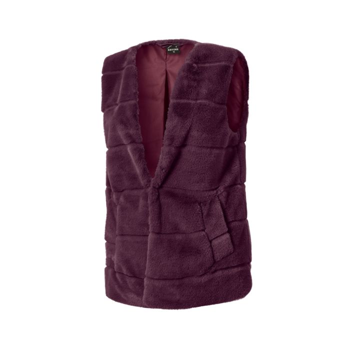 Image of Flauschige Trendweste von Artime, violett bei Lehner Versand Schweiz