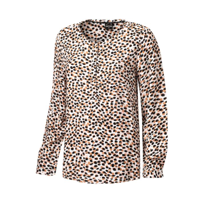 Bedruckte Artime Bluse mit Tupfen