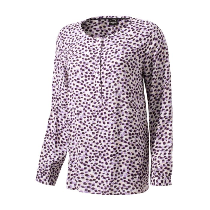 Bedruckte Artime Bluse mit Tupfen