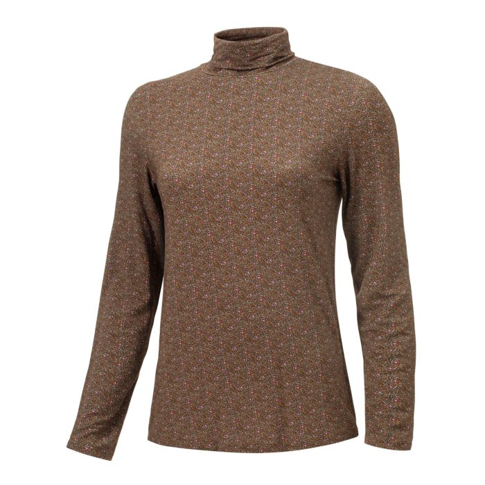 Image of Artime Rollkragenshirt mit Paisley-Muster, zimtbraun bei Lehner Versand Schweiz