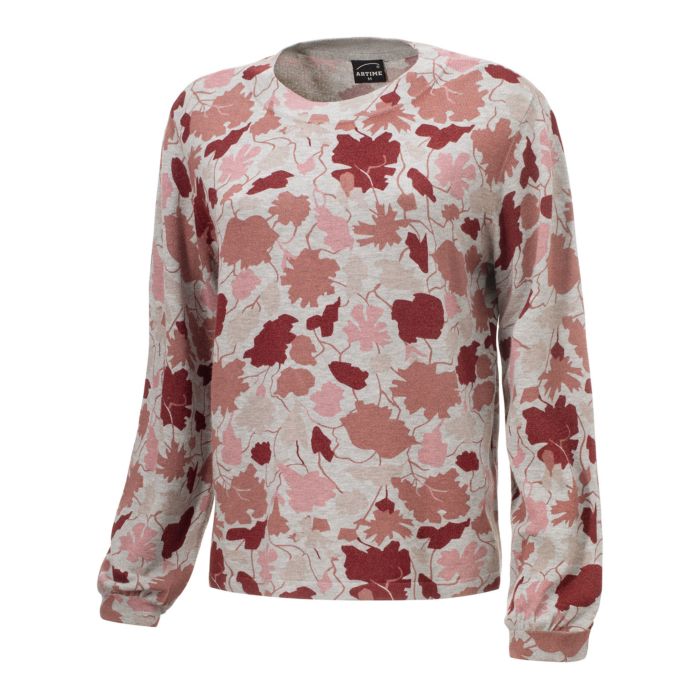 Image of Bedruckter Damenpullover von Artime, bordeaux, XXL bei Lehner Versand Schweiz