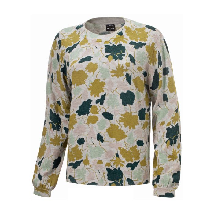 Image of Bedruckter Damenpullover von Artime, grün, XL bei Lehner Versand Schweiz