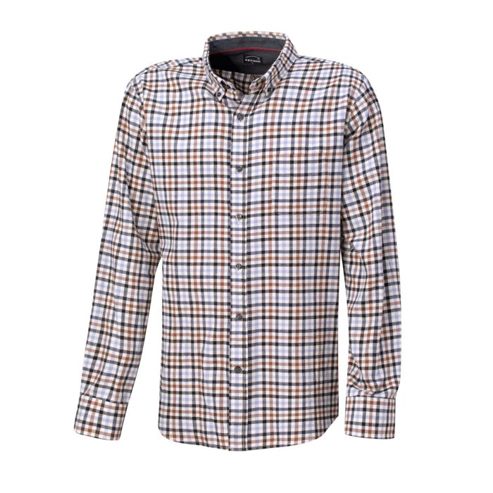 Image of Artime Casual Herren-Karo-Flanellhemd, beige, XXL bei Lehner Versand Schweiz